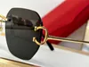 Yeni Moda Tasarımı Pilot Güneş Gözlüğü 0396 K Gold Frame Rimless Lens Basit ve Popüler Stil Satış Açık UV400 Koruma Gözlükleri En Kalite