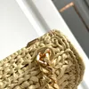 10a Top Quality Designer Bag Plant Material Chain Shoulder Bag 20.5cm Luxury Fashion Gold Chain Crossbody Bag Free Frakt CN007