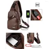 Borse da scuola Mochila Usb Portatile Ricarica Casual Zaino sportivo Moda da viaggio Borsa a tracolla a tracolla piccola da uomo