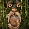 Faces d'arbres Faisiteurs d'oiseaux uniques décor Old Man Tree Hugger Garden Art Art Facial Sculpture Filibilisation Tree Decoration L230620