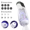 Masturbateurs 7 modes de vibration pour sucer des tasses de masseur masculin réaliste vaginal gorge profonde jouets sexuels oraux 230711