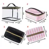 Toilettenartikel-Sets, Reisetasche, PVC, transparent, Kosmetikset, rosa, Make-up-Organizer, Make-up-Etui, Kosmetikerin, Vanity, Necessaire, Reise 230711