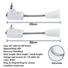 Portalampada Flessibile Estendere E27 Convertitore di estensione della lampadina Adattatore Presa a muro Supporto base 20cm Spina EU/UK