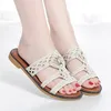 Pantoufles Sandales à semelles souples pour un usage externe. 2023 Summer Korean Fashion Flat Shoes Internet Red Women's Beach