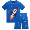 Pyjama Mode Zomer Baby Jongens 2-8Year Kleding Sets Kinderkleding Pyjama Suits Baby Sleepwears Suits Kinderen Katoen ShirtsShorts 230710