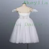 Stage Wear blanc La Sylphide Romantique Ballet Tutu Robe Ballerine Robe Femmes Blanc Fée Professionnel Ballet Long Tutu Avec Des Ailes282q