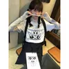 Women's T Shirts Funny DJ Dog Printing Women Graphic Harajuku Short Sleeve Loose Cotton Sky Blue Summer Tops 2023 Tees