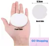 Groothandel Sublimatie Keramische Auto Coaster Cups Mat Pad Thermische Bumpers Blank Wit Warmteoverdracht absorberen Water Cup Onderzetters Finger Notch Easy Removal Holder