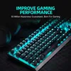 Thunderobot KG5104 Cherry MX Teclado Mecânico para Jogos, N-key Rollover, 10 Modos de Ajuste de Efeito de Luz - Versão Clássica LED Lights para jogos teclado ione mouse