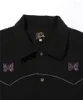 Vestes pour hommes Papillon Brodé Logo Aiguilles AWGE Manteaux Veste Noire Hommes Femmes 1: 1 Haute Qualité Vintage Classique À L'intérieur Étiquette Étiquette