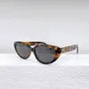 Okulary przeciwsłoneczne kocie oko ciemna ramka Havana szare soczewki przydymione 40220 damskie letnie okulary przeciwsłoneczne gafas de sol Sonnenbrille UV400 okulary przeciwsłoneczne z pudełkiem