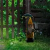 Güneş Led Işık Gnome Patio Süs ile Yaratıcı Bahçe Cüce Heykeli Komik Heykel Figüre Bahçe Aksesuarları Dekorasyonu L230620