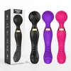 Vibradores Dual Head Dildos AV Vibrator Magic Wand for Women Powerful Clitoral Stimulation Sex Toys Vibrator UBS Charging Adult Toy 18 230710