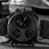 Sanda 2023 Fashion Outdoor Mens Watches Top Brand Military Sports Quartz Watch Watch Screen Display Writwatch Waterproof Clock