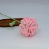 Fleurs décoratives bricolage oeillet tricoté à la main Simulation Crochet fête des mères Bouquet cadeau pour mère 2023