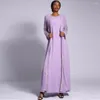 Vêtements ethniques été Kimono manches Dubai en mousseline de soie Cardigan musulman islamique Abaya caftan robe femmes Outwear Ramadan EID Vestidos