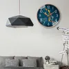 Relógios de parede de 12 polegadas para decoração de sala de estar moderno simples animal design de casa