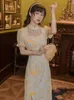 Abbigliamento etnico 2023 Abiti cinesi sexy Abito Qipao Stile orientale Cheongsam moderno Elegante festa