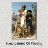 Portrait Toile Art Homère et Son Guide William Adolphe Bouguereau Peinture À La Main Classique Oeuvre Loft Décor
