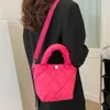 Torebki wieczorowe Oxford tkaniny damskie na ramię moda romb nici do haftu małe Crossbody dziewczyny TopHandle torebki 230711