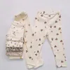 Pyjamas Floral Print Baby Pyjama Set Vêtements de bébé Set Infant Kids Outfits Sweat Costume Enfants Coton Tops Pantalon Bébé Vêtements Set 230710