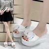 2022 Zomer Nieuwe Stijl Aangekomen Sexy Platform Wiggen Sandalen Vrouwen Mode Hoge Hakken Vrouwelijke Slippers Vrouwen Sandalen L230704