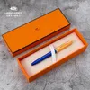 Фонтановые ручки Jinhao 85 Metalwood Pen Golden Cap Fine Nib 05 мм чернила 230707