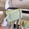 Ontwerper - Leren Crossbodytas Handtas Dames Leren Schoudertas Mode Tas Messenger Gewatteerde Schapenvacht Koeienhuid Vierkant 2023