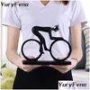 Arti e Mestieri Yuryfvna Bicicletta Statua Campione Ciclista Scpture Resina Moderna Arte Astratta Atleta Ciclista Home Decor Q052 Dhzlq