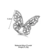 Wedding Rings design fashion jewelry opening high grade copper inlaid zircon butterfly ring luxury shiny cocktail party for women 230710