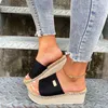 Sandaler Sommar Dam Kilsandaler Plattform Flip Flops Mjuka Bekväma Casual Skor Utomhus Strandtofflor Damsandaler 230710