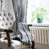 Curtain 1.5M Wide Blackout Curtains American Style Geometric Triangle Print Window Translucent For Bedroom Decoration