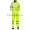 Others Apparel Unifom Set Men Sanitation Workers Reflective Strip Work Clothes Fleece ColdProof Clothing Male's Labour Suits Plus Size 3XL x0711