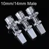 Venda imperdível Diamond Knot Quartz Enail Banger Quartz Bangers Unha Acessórios para fumar 10mm 14mm Masculino Joint Nails Dab Rig Para Glass Bong GQB25