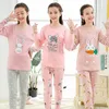 Pyjamas Adolescents Pijamas Pyjamas En Coton À Manches Longues Enfants Vêtements Ensembles Dessin Animé Grand Garçon Vêtements De Nuit Pyjamas Mignons Pour Les Filles 10 12 14 16 18 Ans 230710