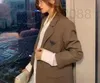Kadınlar Suits Blazers Tasarımcı Yeni Kadınlar El Kıyafet Uzun Etek Kemeri Fit Etekler, Mektup Lady İnce Elbiseler Ceket Pilded Düğme Üstleri Krtf ile Gündelik Stil