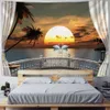 Tapestries Beautiful Sunset By The Sea Wall Tapestry Sea View Wall Hanging Wall Tapestries Wall Decor