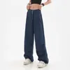 Pantalon femme Streetwear femmes taille haute piste américain Vintage cordon ample jambe large été mode femme Y2K pantalon