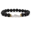 Charm Armbänder 20 Farben 8mm Schwarz Lava Stein Perlenarmband Aromatherapie Ätherisches Öl Diffusor Für Frauen Männer Schmuck Drop Lieferung Dh4Yy