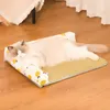 Summer Cat Bed Non-Slip Pet Rattan Mat Cats Cushion Bed Pet Cooling Mat Small Dog Sleeping Pad