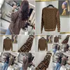 Women'S Knits Tees Gebreide Vest Trui Hoge Kwaliteit Dubbele F Letter Jacquard Temperament V-hals Dunne Gebreide Jas Voor Mannen En Dhzbl