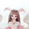 Dolls Presale BJD Doll 14 Pegasus Rose Ardour Style Big Eyes Jointed Movable Resin TOYS She Have Pink Wings And An Angel's Face 230710