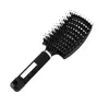 Brosse à cheveux antistatique professionnelle rangée incurvée peigne à cheveux coiffure masseur de cuir chevelu brosse à cheveux barbier outils de coiffure