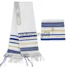 Xales Novo Messiânico Je Tallit Israel Cachecol de Oração com Bolsa Talis para Homens e Mulheres 180*50cm x0711