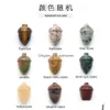 Stone Reiki Healing Chakra Natural Acorn Ornaments Quartz Mineraal Kristal Tuimelde Edelsteen Hand Stuk Woondecoratie Sieraden Maken Dhiur