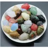 Stone Reiki Healing Chakra Natural Acorn Ornaments Quartz Mineral Crystal Tumbled Gemstone Hand Piece Home Decoration Jewelry Making Dhiur