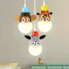 Pendant Lamps Novelty Cartoon Animal Pendent Light Lovely Bedroom Children's Room Lamp Home Decor Led Fixtures Hanging