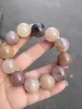 Chain 100 Natural Golden silk jade bracelet handcarved jadite beads bracelets jewelry real bangle 230710