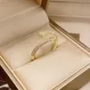 designer ring designer smycken charm kvinnor engagemang vigselringar lyx moissanite ring Rose guld Silver Titanium
