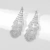 Stud Luxury Women s Boucles d'oreilles Shiny Wedding Party Jewelry Gifts Accessoires pour femmes en acier inoxydable 230710